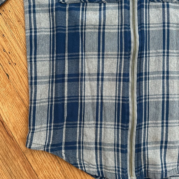 ORIGINAL USE | Men's Plaid Hooded Flannel Long Sleeve Button-Down Shirt - Picture 6 of 6
